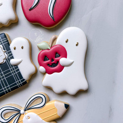 Ghost holding Apple Cookie Cutter