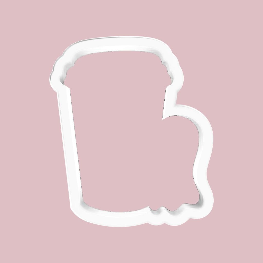 Ghost holding Coffee Cup Cookie Cutter