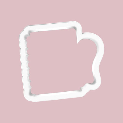 Ghost hiding behind Notebook Cookie Cutter