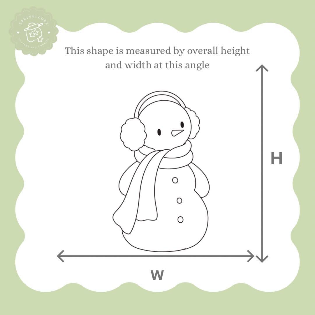Snowman with Earmuffs Cookie Cutter