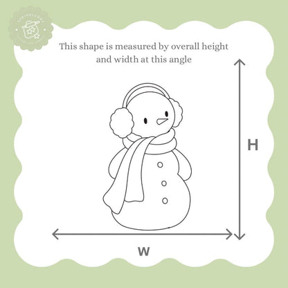 Snowman with Earmuffs Cookie Cutter