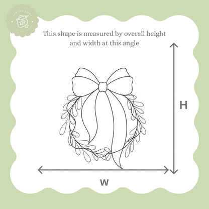 Holiday Wreath with Bow Cookie Cutter