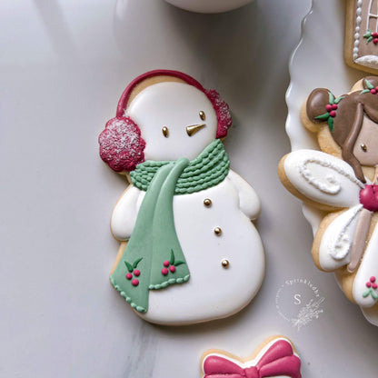 Snowman with Earmuffs Cookie Cutter