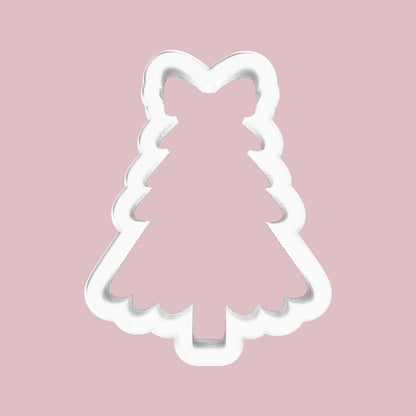 Christmas Tree with Bow Cookie Cutter