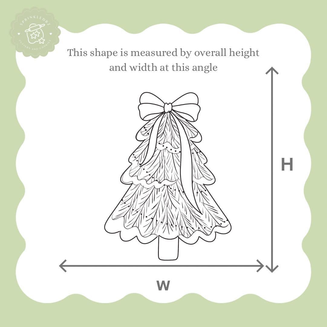 Christmas Tree with Bow Cookie Cutter