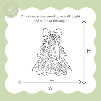Christmas Tree with Bow Cookie Cutter
